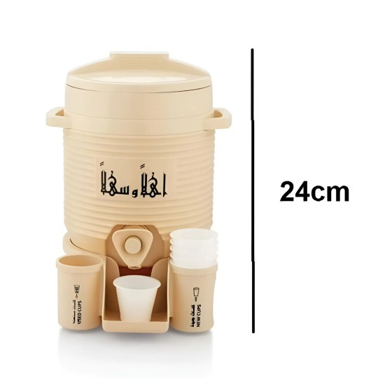 ترمس ماء ٢ لتر مع ٦ اقلاص وقاعدة 