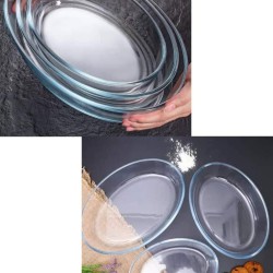 طقم صحون بيركس حراري 3 قطع بيضاوي طقم صحون بيركس حراري 3 قطع بيضاوي