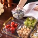 صحن تقديم حلا ومكسرات اكرليك 6 قطع صحن تقديم حلا ومكسرات اكرليك 6 قطع