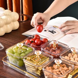 صحن تقديم حلا ومكسرات اكرليك 6 قطع صحن تقديم حلا ومكسرات اكرليك 6 قطع