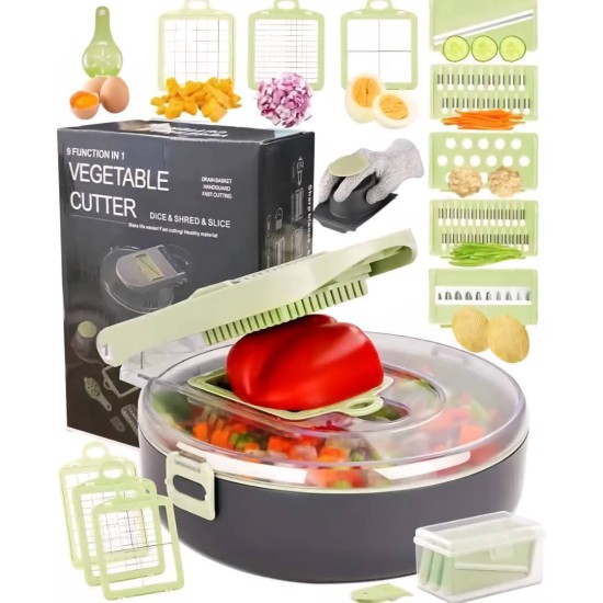 قطاعة خضار سريعة متعددة 9 قطع