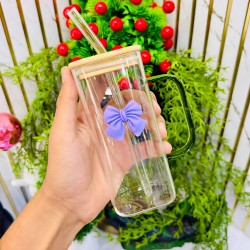 ماج كوب فيونكا زجاج مع المصاصة