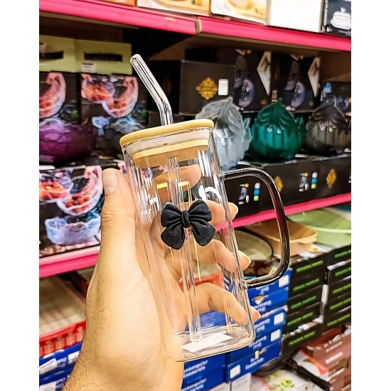 ماج كوب فيونكا زجاج مع المصاصة