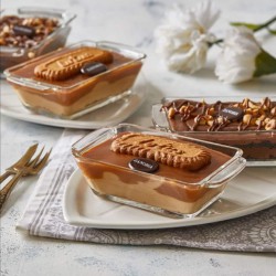 طقم مطايب حلا زجاج 6 حبات مستطيل طقم مطايب حلا زجاج 6 حبات مستطيل