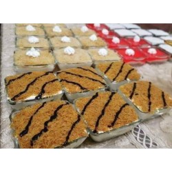 طقم مطايب حلا زجاج 6 حبات مدور