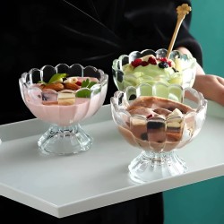 طقم مطايب زجاج ابوجلاس 6 حبات راقي وصحي  طقم مطايب زجاج ابوجلاس 6 حبات راقي وصحي