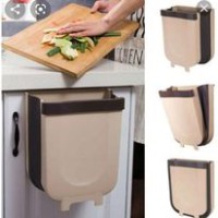 سلة مهملات سليكون تعليقة قابل للطي