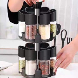 علب بهارات مع ستاند دوار 12 قطعة علب بهارات مع ستاند دوار 12 قطعة