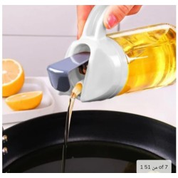 علبة زيت زجاج سكب انيقة  علبة زيت زجاج سكب انيقة
