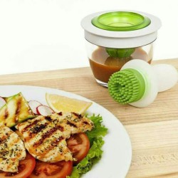 علبة زيت زجاج بفرشاه سليكون علبة زيت زجاج بفرشاه سليكون